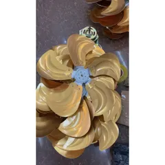 cánh tai voi 5 lá lỗ trục 12mm kích thước cánh 48cm lắp cho quạt công nghiệp chế đường kính lồng 55cm
