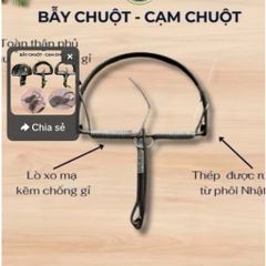 [combo 10c ]bẫy hình bán Nguyệt khung dày dặn lò xo bật mạnh