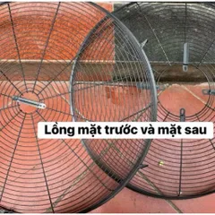combo(3món)lồng,cánh,thân quay cho quạt công nghiệp trục 12mm đường kính lồng 80cm không mô tơ