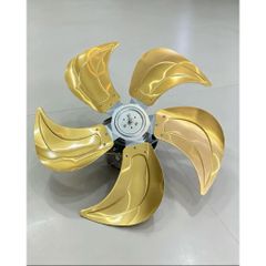 cánh nhôm 5 lá trục 12mm kt cánh 60cm lắp cho quạt công nghiệp chế đường kính lồng 70cm