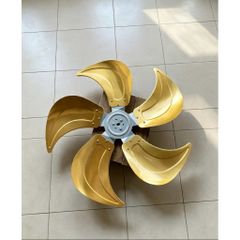 cánh nhôm 5 lá trục 12mm kt cánh 60cm lắp cho quạt công nghiệp chế đường kính lồng 70cm