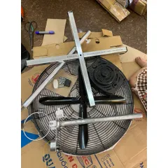bộ phụ kiện chế quạt công nghiệp đường kính lồng 70 trục 12mm KHÔNG MÔ TƠ chân đứng