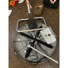 bộ phụ kiện chế quạt công nghiệp đường kính lồng 55cm trục 12mm không mô tơ chân lùn