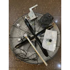 bộ phụ kiện chế quạt công nghiệp không mô tơ đường kính lồng 70cm sải cánh 65cm trục 12mm