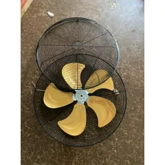 Bộ lồng -cánh đường kính lồng 55cm,cánh tai voi 5 lá nhôm vàng lỗ trục 12mm