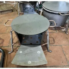 bếp củi không khói size 30cm được làm từ thép xoắn xây dựng