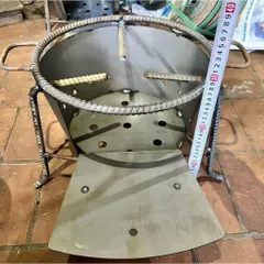 bếp củi không khói bếp củi đa năng size 35cm được làm từ thép xoắn xây dựng độ bền cao