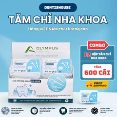 [CHÍNH HÃNG] Tăm chỉ nha khoa OLYMPUS 12 hộp 600PCS -Tăm chỉ nha khoa vệ sinh răng miệng chất lượng cao