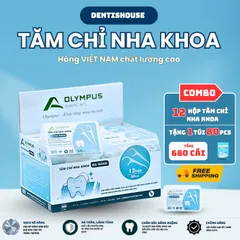 [ HÀNG VIỆT NAM ] Tăm chỉ nha khoa OLYMPUS - Tăm chỉ nha khoa hộp nhỏ tiện lợi thương hiệu Việt Nam chất lượng cao.