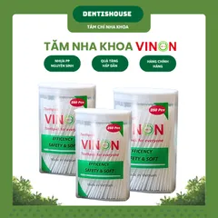 [ COMBO 5 HỘP SIZE LỚN ] tặng 1 hộp 100pcs TĂM VINON (1350 cái) Tăm nhựa xương cá VINON - Hàng Việt Nam Chất Lượng Cao