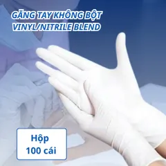 Hộp 100 chiếc Găng Tay Cao Su Y Tế VT Glove Không Bột – Găng Tay Nitrile Đa Dụng Spa, Nail, Chế Biến Thực Phẩm.