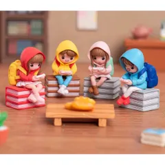 Mô hình cô bé cậu bé chơi game siêu cute trang trí bàn học,bàn làm việc,taplo,tiểu cảnh kích thước 5.6*3.2 cm