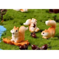 Bộ mô hình đàn sóc cute bằng nhựa - trang trí tiểu cảnh,bàn học,bàn làm việc,taplo ô tô…