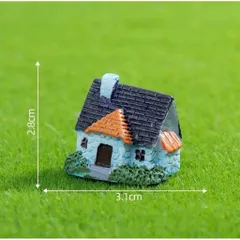 Mô hình ngôi nhà mái ngói ,biệt thự trang trí tiểu cảnh kích thước 2.8 * 3 cm