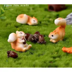 Bộ mô hình đàn sóc cute bằng nhựa - trang trí tiểu cảnh,bàn học,bàn làm việc,taplo ô tô…