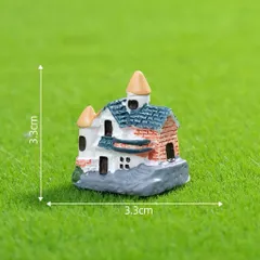 Mô hình ngôi nhà mái ngói ,biệt thự trang trí tiểu cảnh kích thước 2.8 * 3 cm
