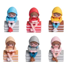 Mô hình cô bé cậu bé chơi game siêu cute trang trí bàn học,bàn làm việc,taplo,tiểu cảnh kích thước 5.6*3.2 cm
