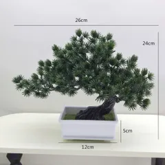Cây tùng bon sai bằng nhựa trang trí phòng kích thước 26*24cm