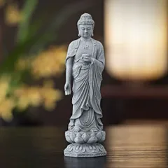 Bộ tượng tam thánh Tây Phươg chất liệu đá sa thạch kích thước cao 20cm ý nghĩa đạo phật deco