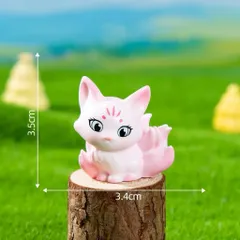 🌸🦊 CẶP CÁO HỒ LY MINI HỒNG – DECOR XINH XẮN, MAY MẮN & ĐÁNG YÊU 🦊🌸kích thước khoảng 3.4*4.2cm