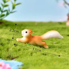 Bộ mô hình đàn sóc cute bằng nhựa - trang trí tiểu cảnh,bàn học,bàn làm việc,taplo ô tô…