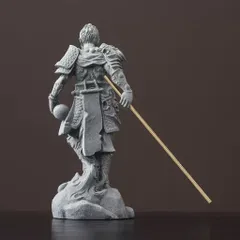 Tượng wukong - Tôn ngộ không đá sa thạch trang trí tiểu cảnh,bể cá… cao 21,5cm