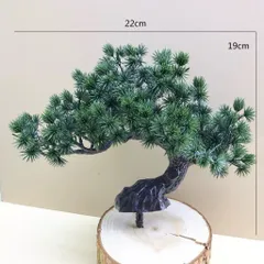 Cây tùng bon sai bằng nhựa trang trí phòng kích thước 26*24cm