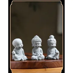 🙏 Bộ Tượng Mini Địa Tạng Vương Bồ Tát – Phật Tổ – Quan Âm | Decor Thiền Tĩnh Thanh Nhã 🙏 bằng đá sa thạch