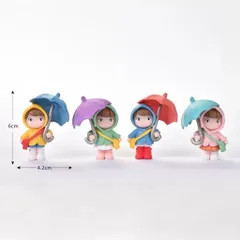 Cô gái nhỏ cầm ô cute - trang trí tiểu cảnh,taplo ô tô,bàn học…