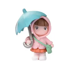 Cô gái nhỏ cầm ô cute - trang trí tiểu cảnh,taplo ô tô,bàn học…