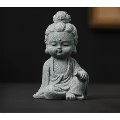 🙏 Bộ Tượng Mini Địa Tạng Vương Bồ Tát – Phật Tổ – Quan Âm | Decor Thiền Tĩnh Thanh Nhã 🙏 bằng đá sa thạch
