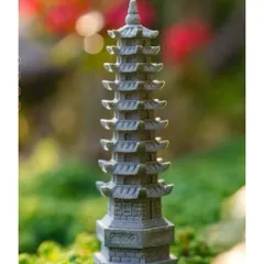 Tháp bằng đá sa thạch cao 13,5cm