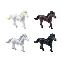 Mô hình ngựa trang trí deco siêu đẹp bằng nhựa kích thước 7.5*5.5cm