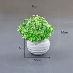 Chậu hoa nhựa nhiều màu trang trí kích thước 8*10 cm