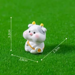 12 con giáp mini cute bằng nhựa kích thước khoảng 3.5cm -deco phòng, ô tô