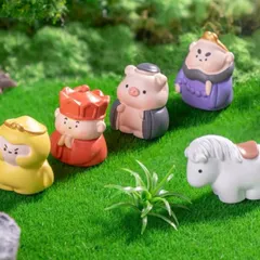 Bộ mô hình Tây Du Ký mini dễ thương trang trí 2.8x2.4 cm