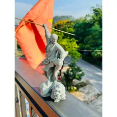 Tượng Địa phật phục ma đá sa thạch cao 20cm - tượng deco phong thuỷ