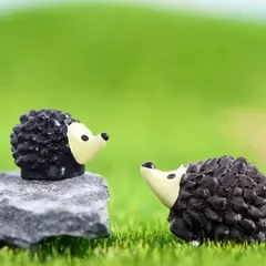 combo 2 Nhím mini trang trí tiểu cảnh siêu cute kích thước 2,7 *1,7cm