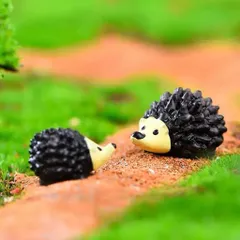 combo 2 Nhím mini trang trí tiểu cảnh siêu cute kích thước 2,7 *1,7cm