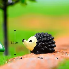 combo 2 Nhím mini trang trí tiểu cảnh siêu cute kích thước 2,7 *1,7cm