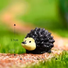 combo 2 Nhím mini trang trí tiểu cảnh siêu cute kích thước 2,7 *1,7cm