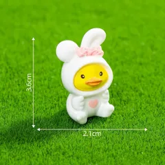 🐥 Set Mô Hình Vịt Mini Cosplay Siêu Cute – Trang Trí Bàn Học, Tiểu Cảnh, Terrarium