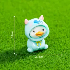 🐥 Set Mô Hình Vịt Mini Cosplay Siêu Cute – Trang Trí Bàn Học, Tiểu Cảnh, Terrarium