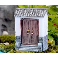 Mô hình cổng cổ deco mini bằng nhựa cao cấp kích thước 4,8*3,9cm