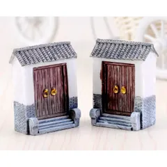 Mô hình cổng cổ deco mini bằng nhựa cao cấp kích thước 4,8*3,9cm
