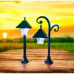 💡 Đèn đường mini trang trí tiểu cảnh – Đèn decor mô hình sân vườn kích thước 14,5*8,3cm