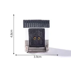 Mô hình cổng cổ deco mini bằng nhựa cao cấp kích thước 4,8*3,9cm