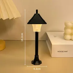 💡 Đèn đường mini trang trí tiểu cảnh – Đèn decor mô hình sân vườn kích thước 14,5*8,3cm