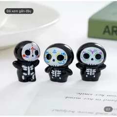 Combo mô hình 5 con ma   mini dễ thương - decor tiểu cảnh độc lạ