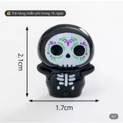 Combo mô hình 5 con ma   mini dễ thương - decor tiểu cảnh độc lạ